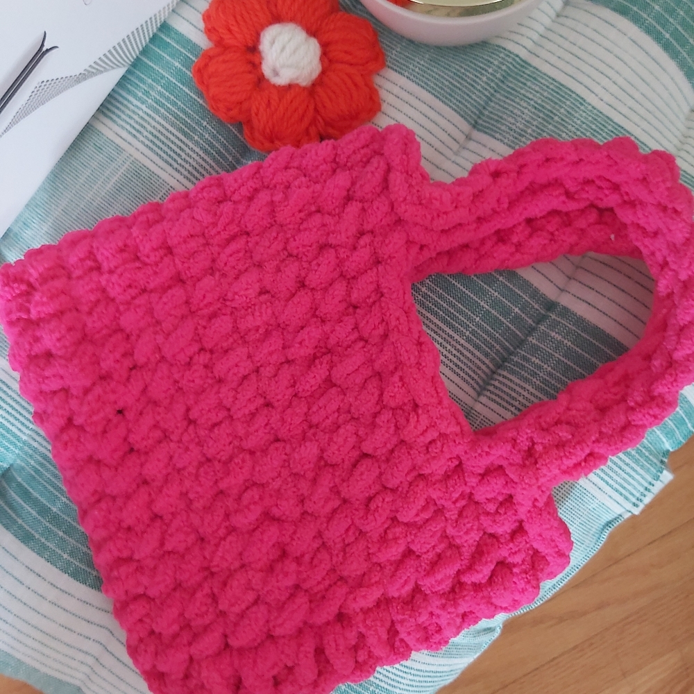 Pink handmade bag